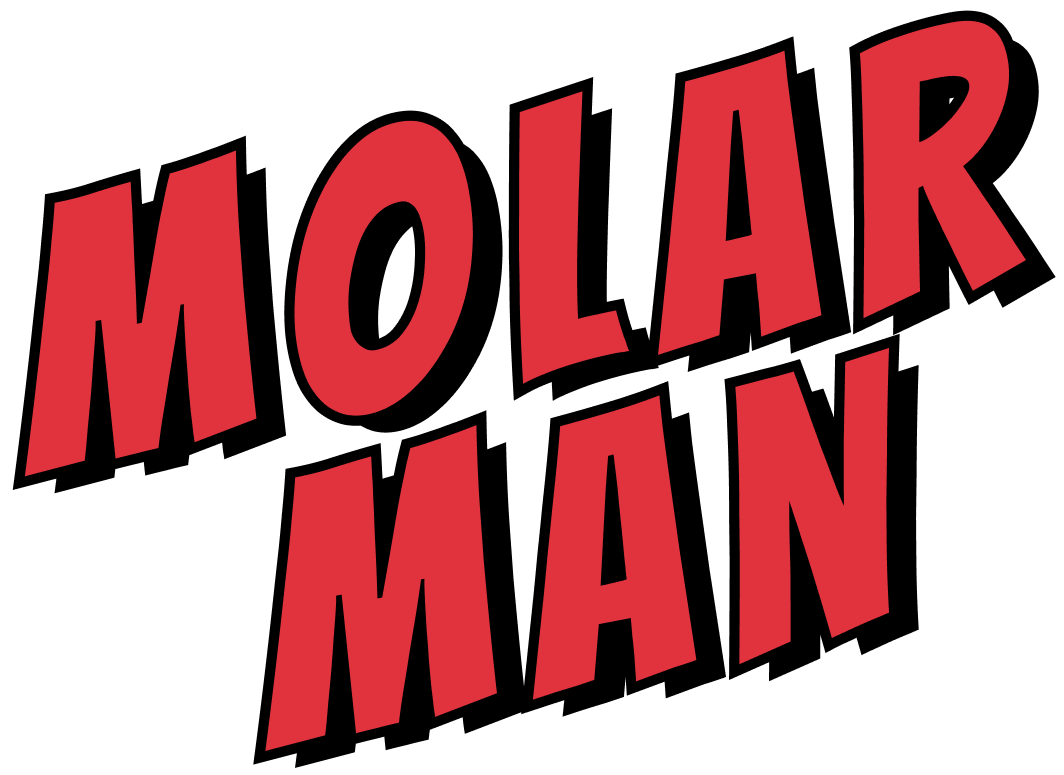 LARGE TEXT MOLARMAN